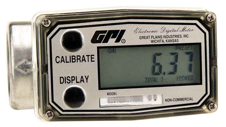 Aluminum Commercial Grade Electronic Digital Meter 1 inch F NPT FLOMEC A109GMA100NA1 