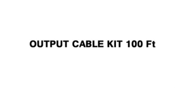 Output Cable Kit 100ft (3-Conductor Wire)